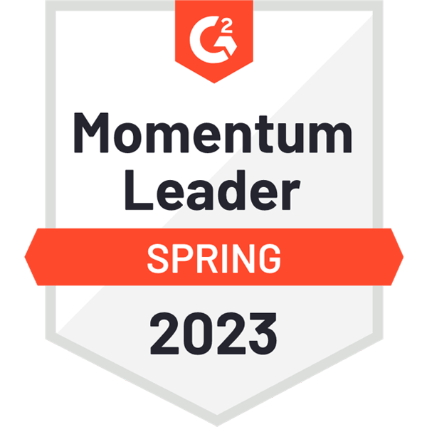 G2 Badge: Momentum Leader Spring 2023