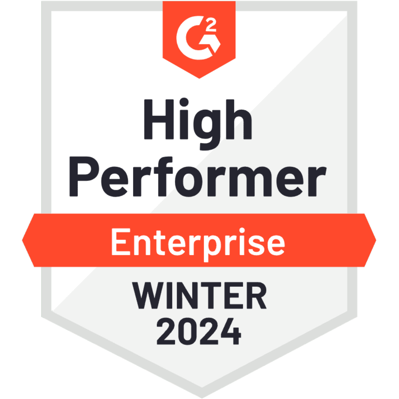 G2 Badge: High Performer Enterprise Winter 2024