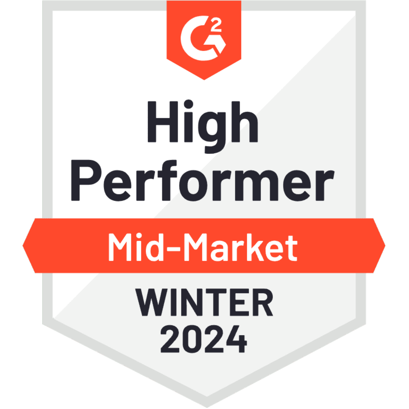 G2 Badge: High Performer Mid-Market Winter 2024