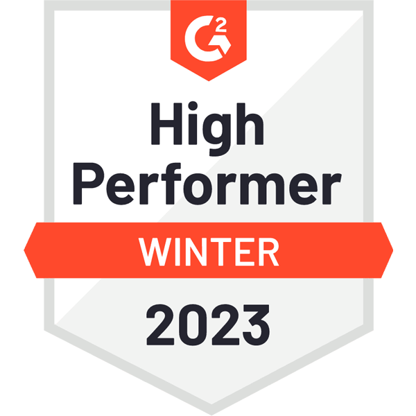 G2 Badge: High Performer Winter 2023