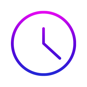 Icon showing a clock 