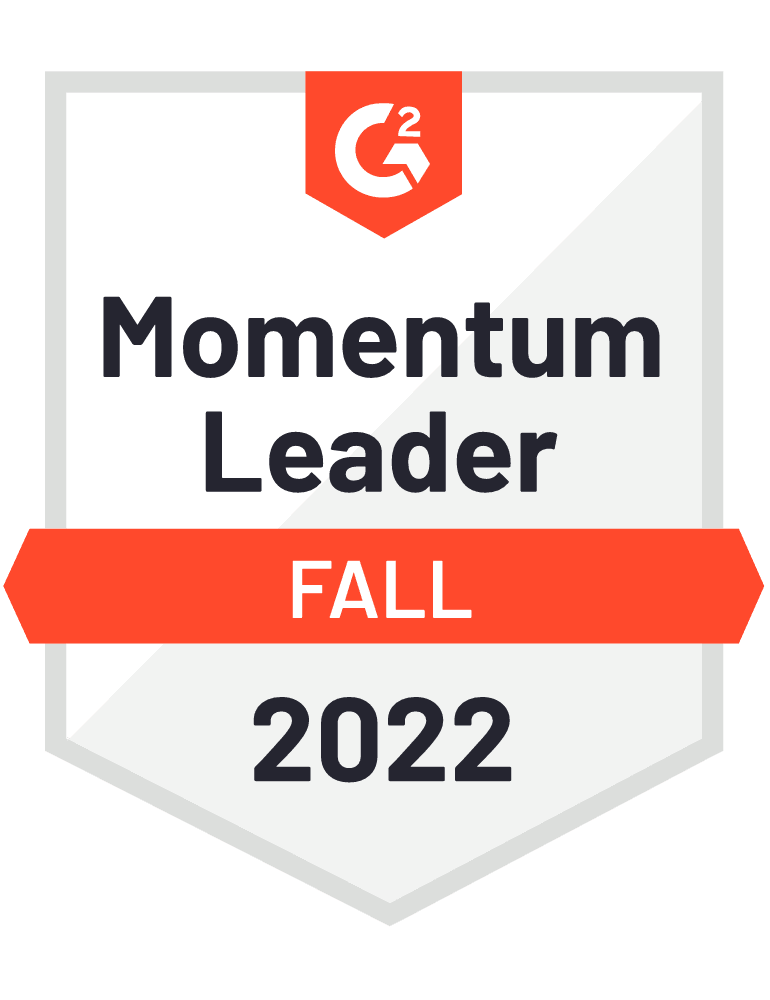 G2 Badge: Momentum Leader Fall 2022