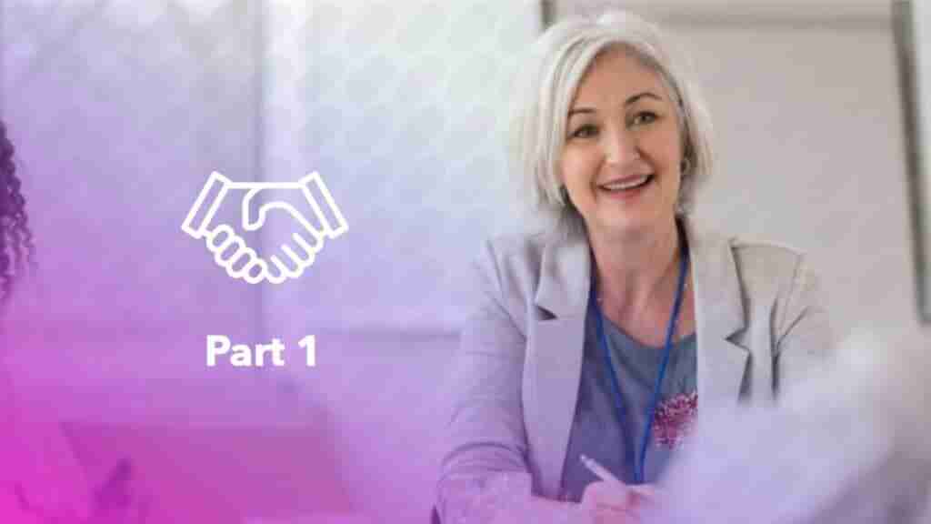 Hospital compliance officer in business meeting