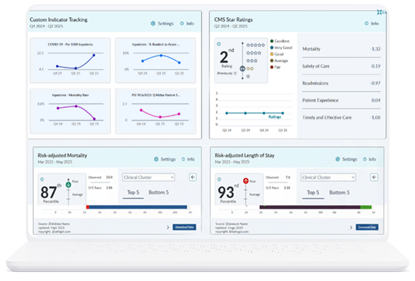 Datavision – Risk Adjusted Dashboard Laptop