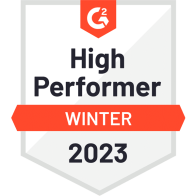 G2 badge High Performer Winter 2023